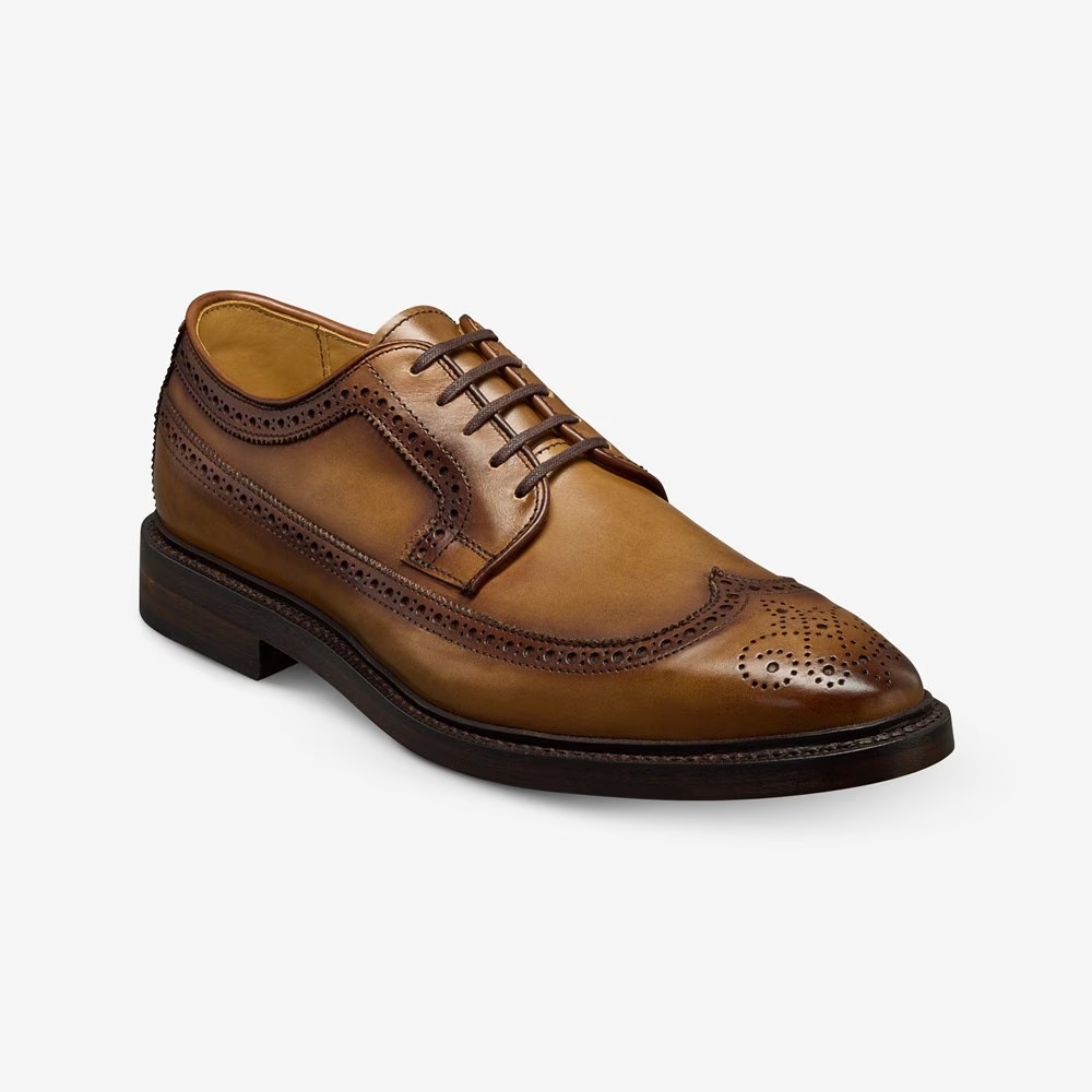 【Allen Edmonds】セミブローグ ドレスシューズ US9.5D Allen Edmonds Mason Reserve Wingtip Derby Dress Shoe Walnut