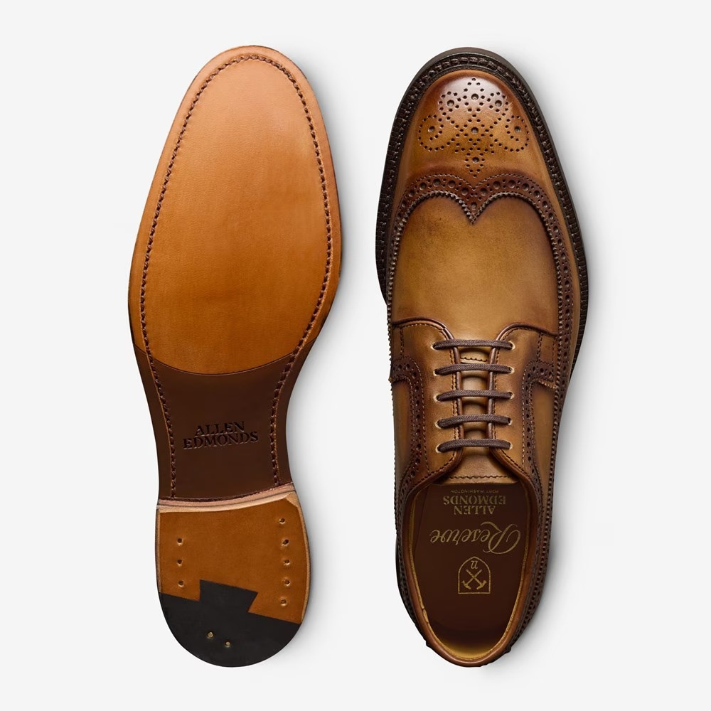 Allen Edmonds Mason Reserve Wingtip Derby Dress Shoe Walnut Leather - Sherman Brothers Inc Allen Edmonds Mason Reserve Wingtip Derby Dress Shoe Walnut Leather - Sherman Brothers Inc