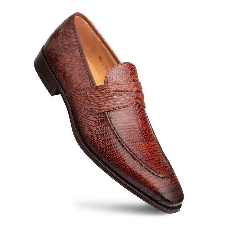 Mezlan Mayor Lizard Penny Loafer Sport - Sherman Brothers Inc