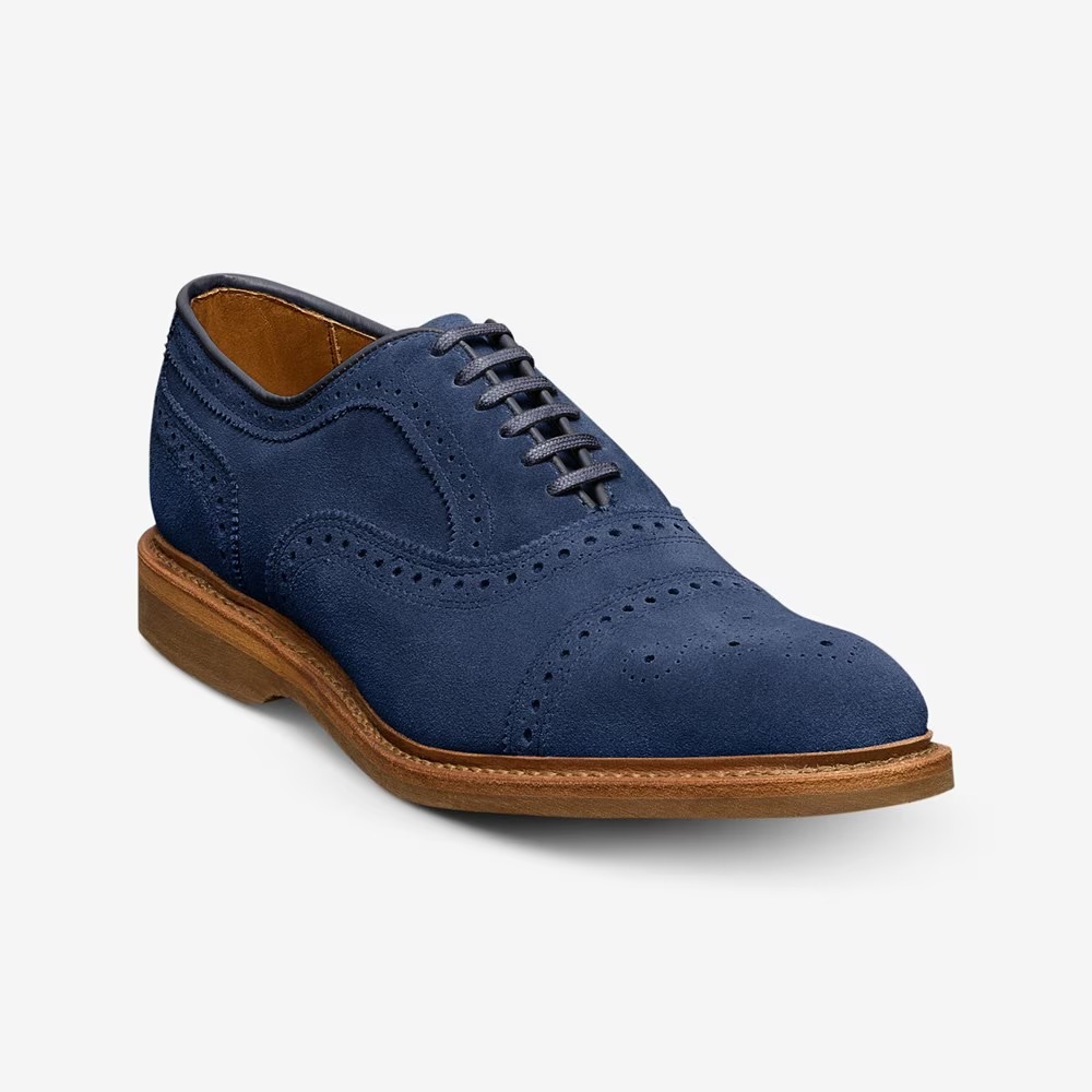 Allen Edmonds Strand Verse Cap-toe Oxford Dress Shoe Cosmic Blue
