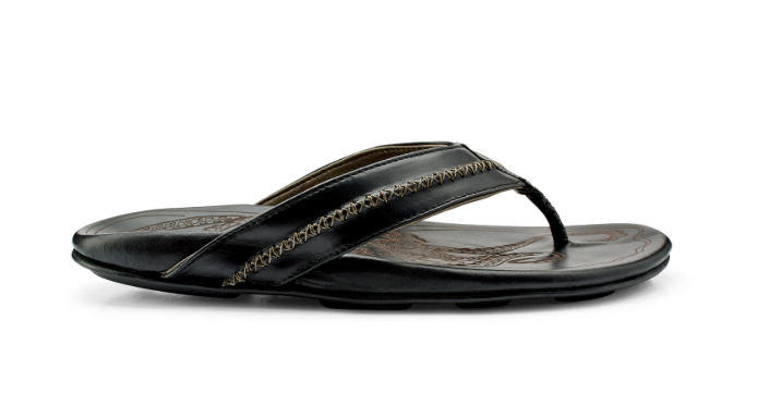 Olukai Men's Mea Ola Sandals Black - Sherman Brothers Inc