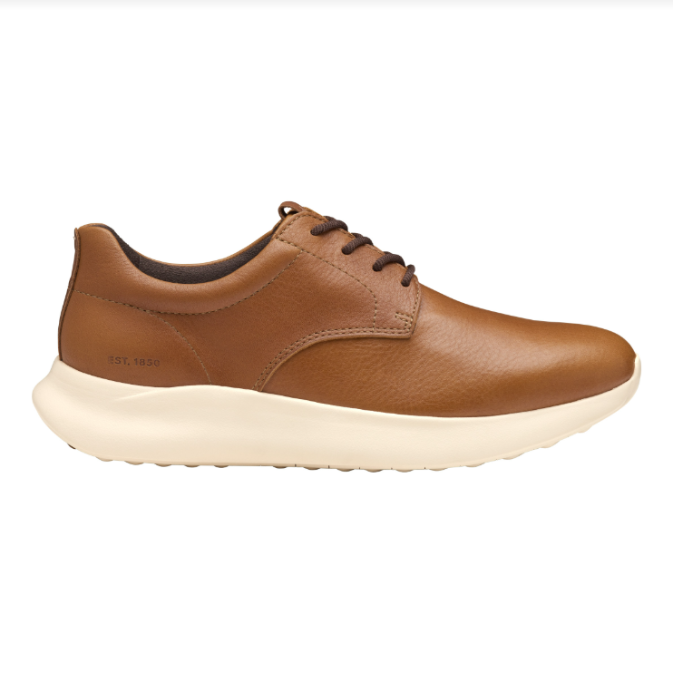 Johnston & Murphy Men's Amherst 2.0 Plain Toe Tan Full Grain