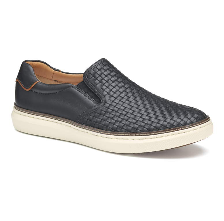 johnston and murphy men's dress shoes & Ventura 2-Eye Boat Shoe - Tan Full Grain - Size 8 allowing for custom orthotics and accommodating wider feet Johnston & Murphy Cap Toe