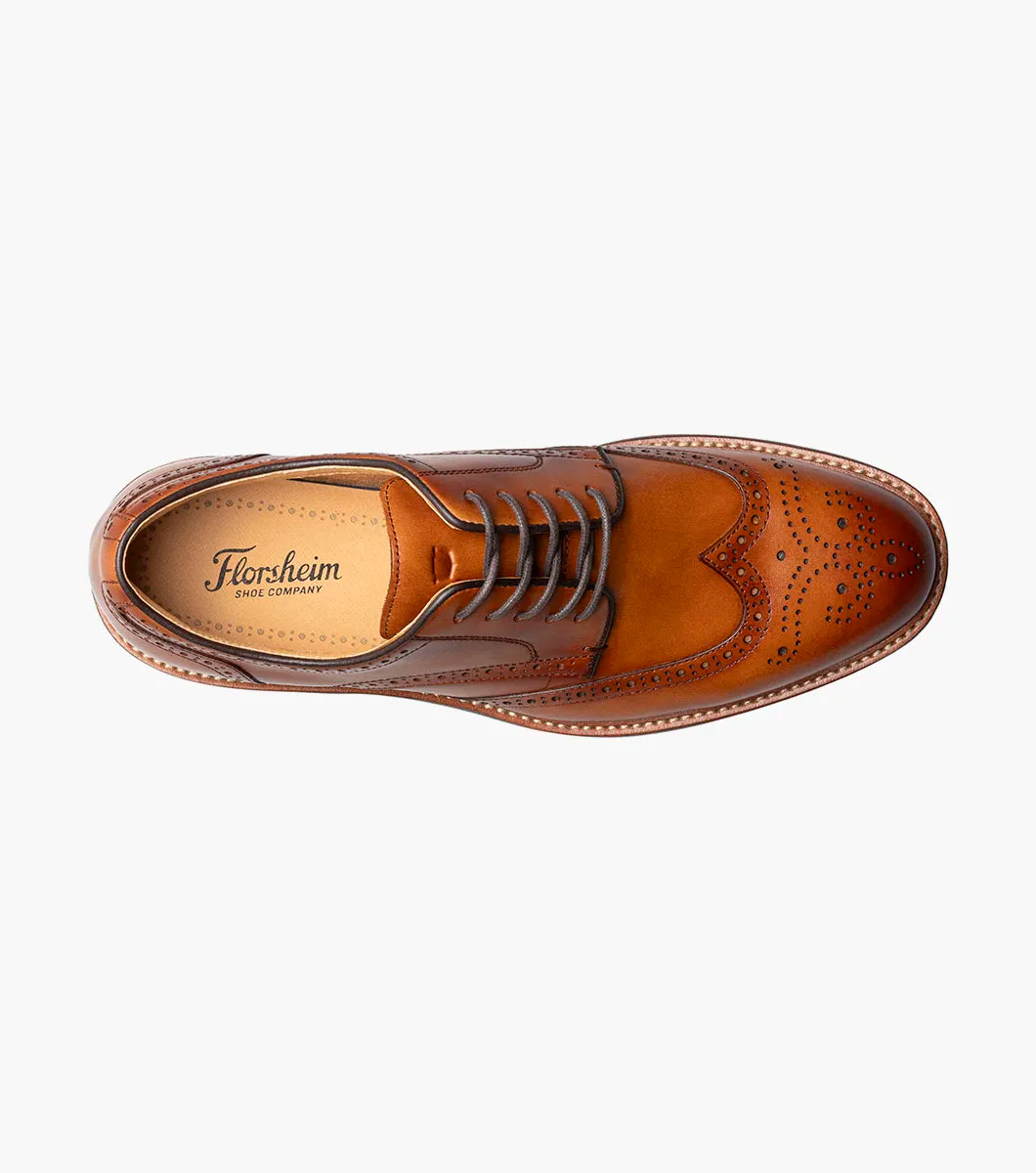 Florsheim Anthem Wingtip Oxford Tan - Sherman Brothers Inc