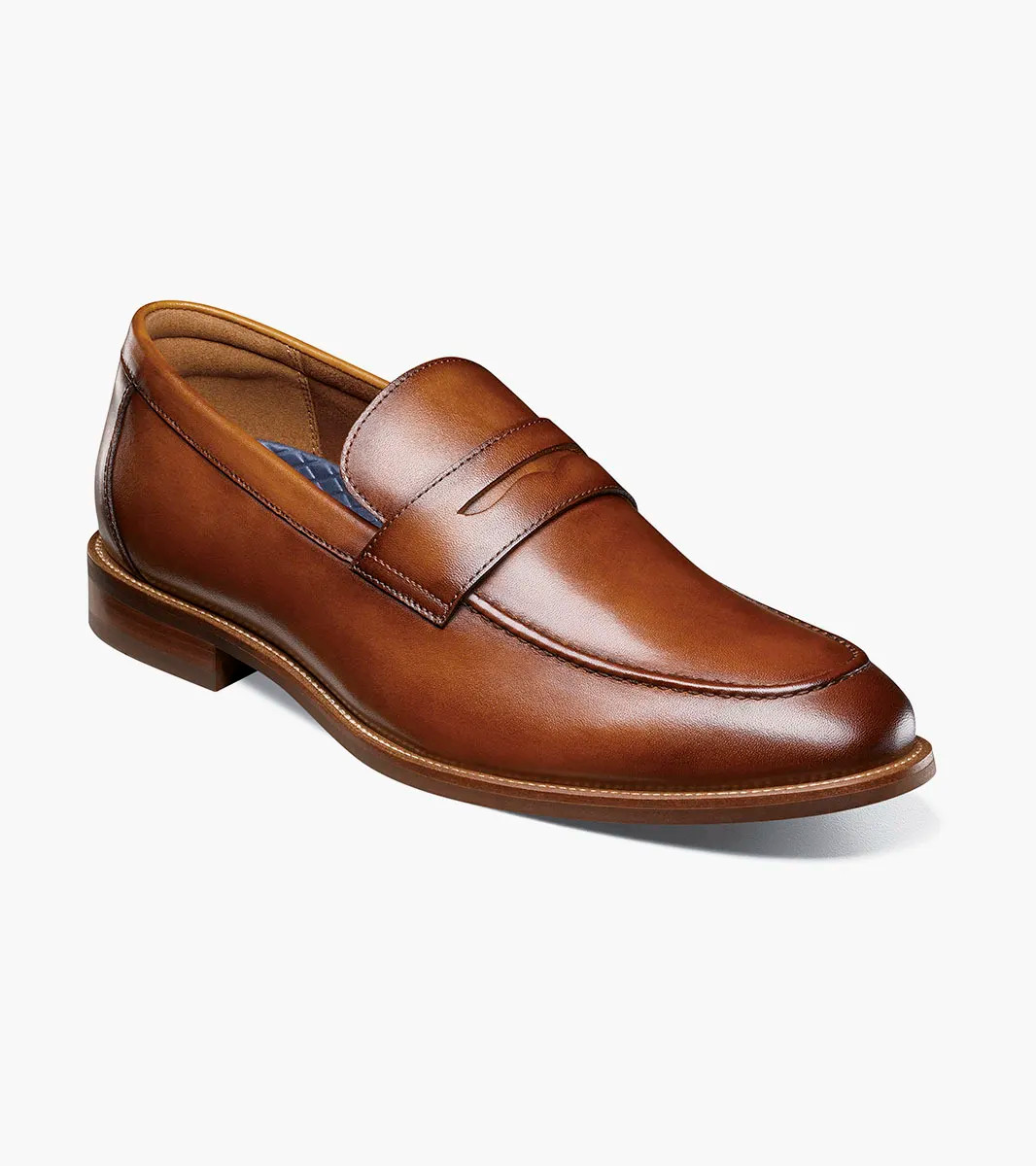 Florsheim Rucci Moc Toe Penny Loafer Cognac - Sherman Brothers Inc