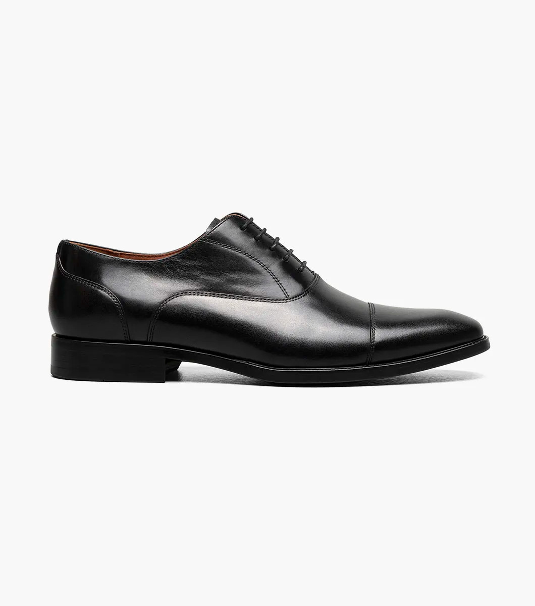 Florsheim Sorrento Lux Cap Toe Balmoral Oxford Black - Sherman