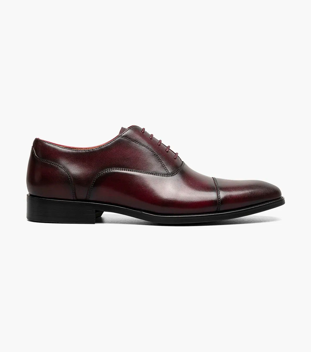 Florsheim Sorrento Lux Cap Toe Balmoral Oxford Burgundy - Sherman