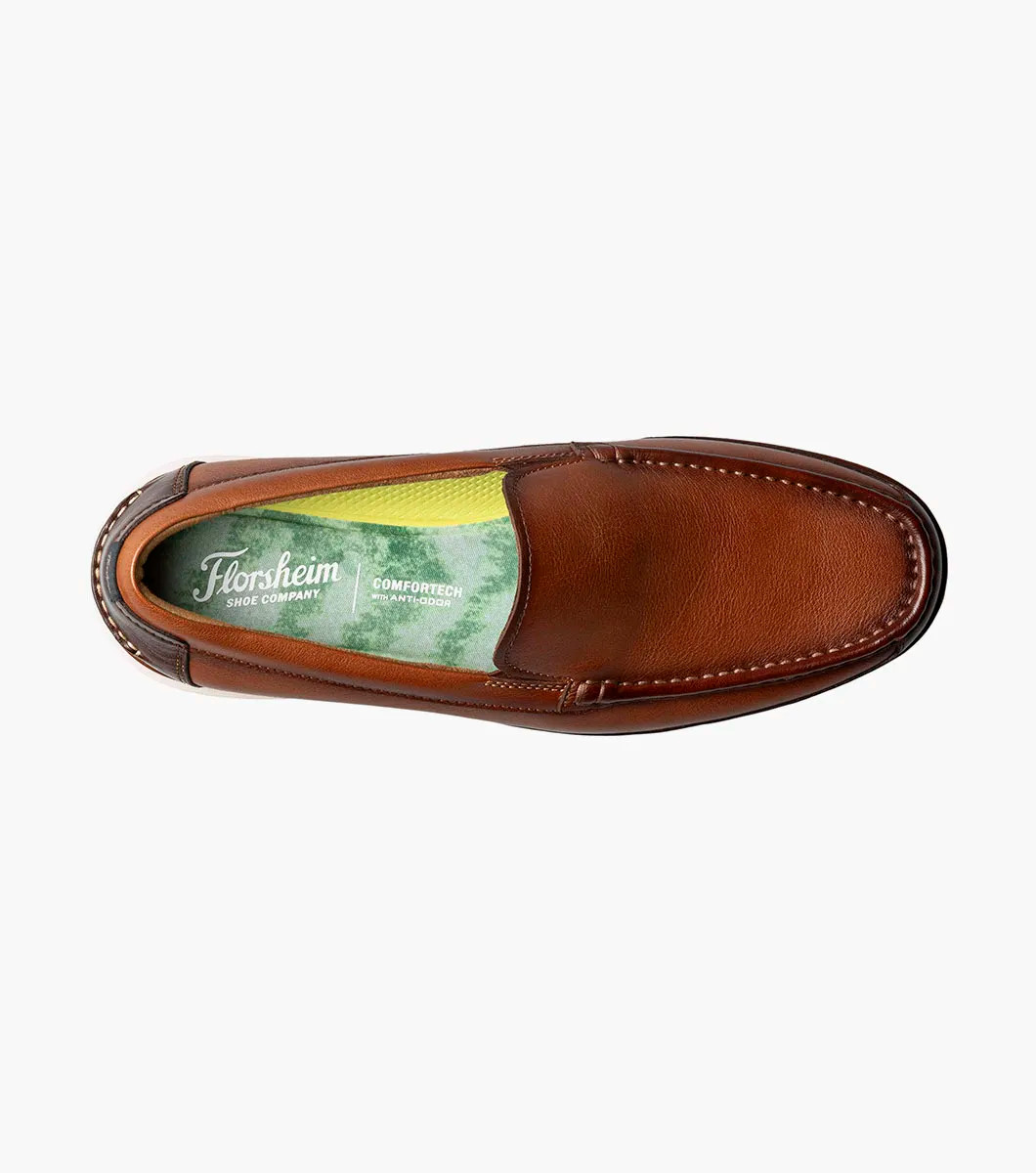 Florsheim Tropics Moc Toe Venetian Slip On Cognac - Sherman