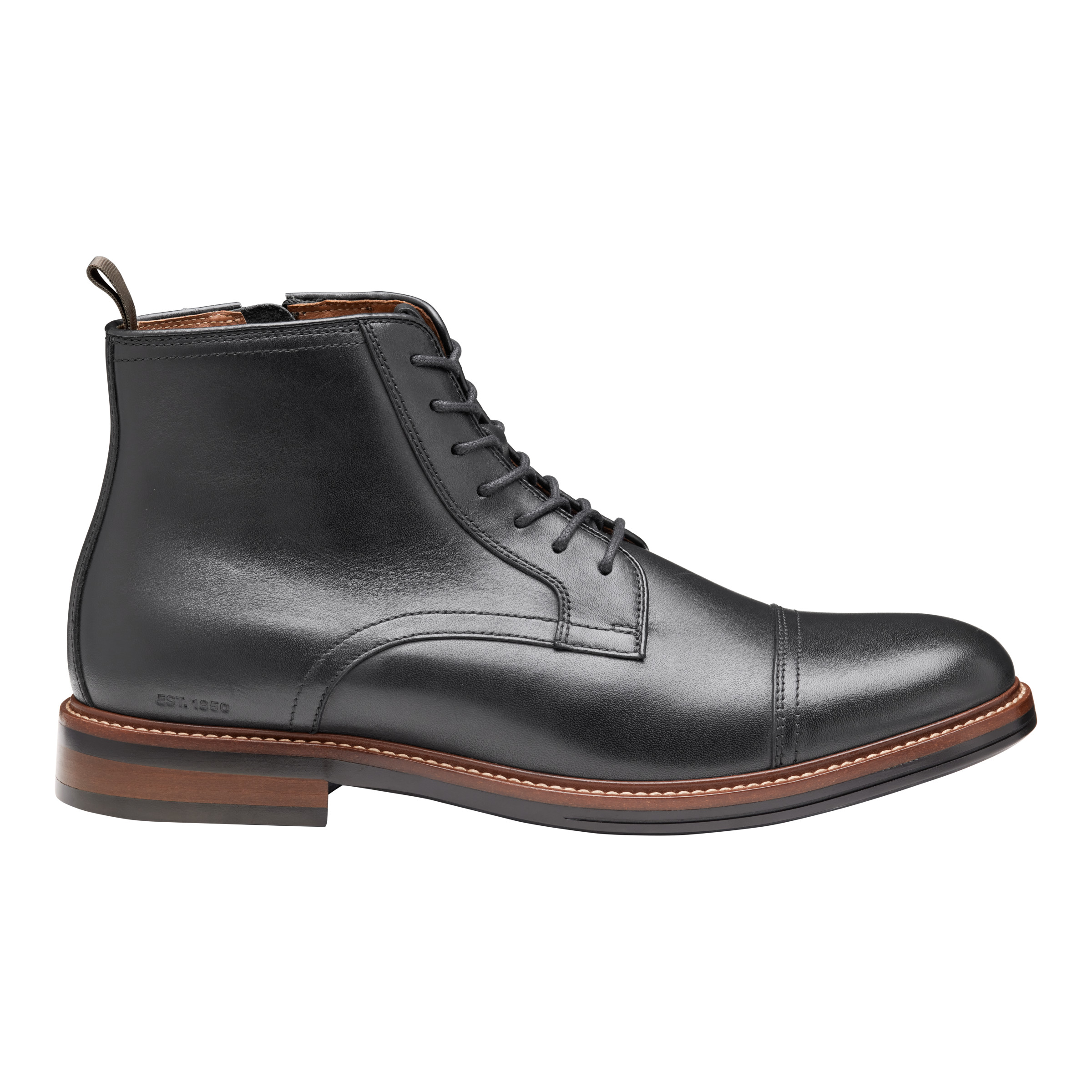 Johnston & Murphy Men's XC+ Durham Cap Toe Boot Black Waterproof