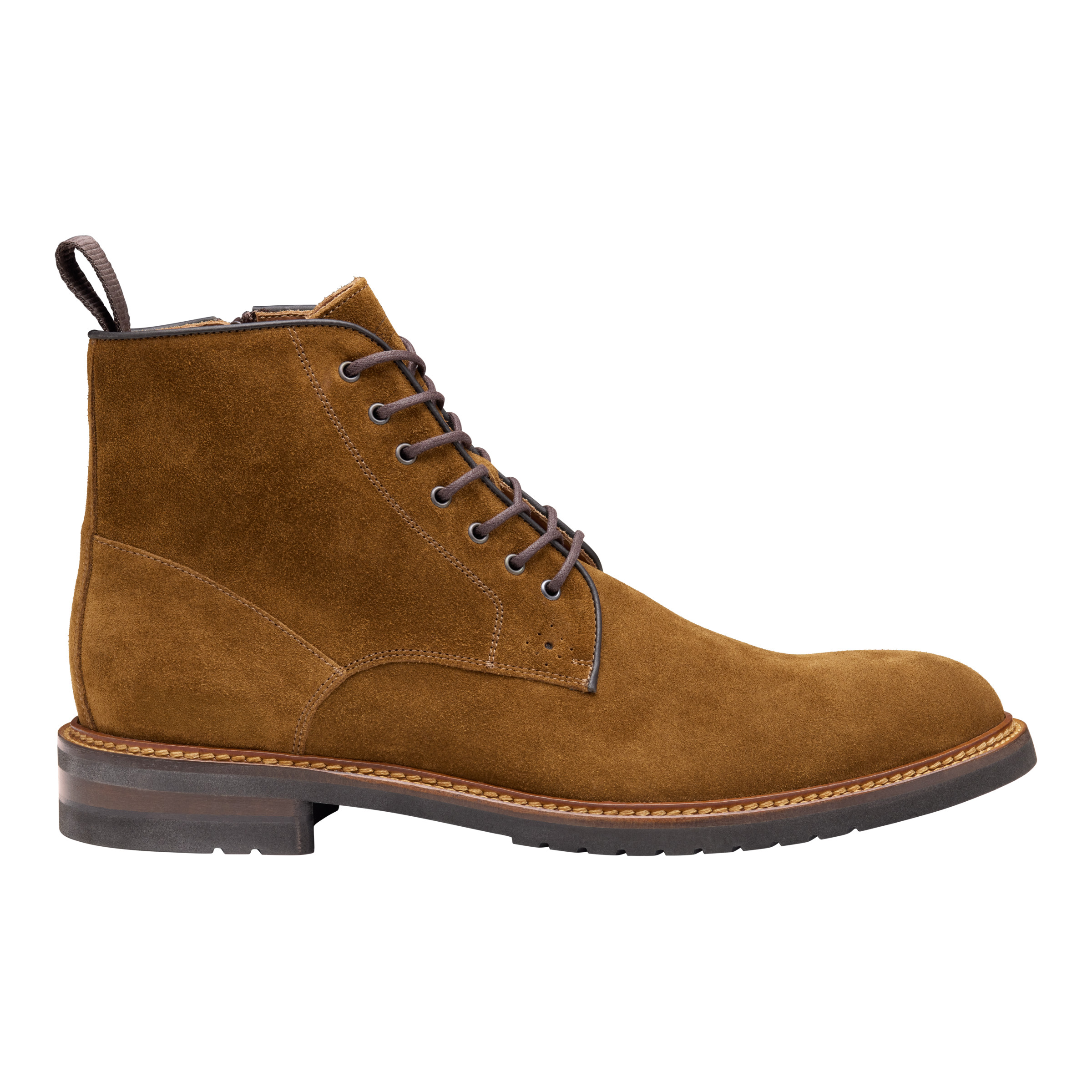 Johnston & Murphy Hartford Plain Toe Boot Snuff Suede  display picture 1