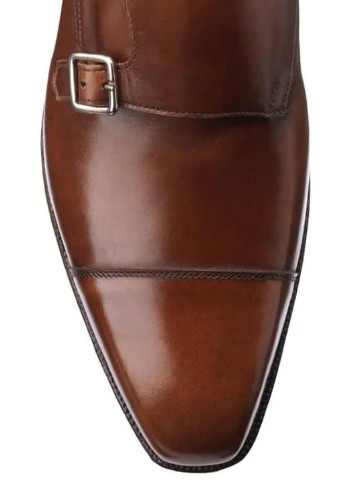 Crockett & Jones Lowndes Dark Brown Double buckle Monk Strap Calf