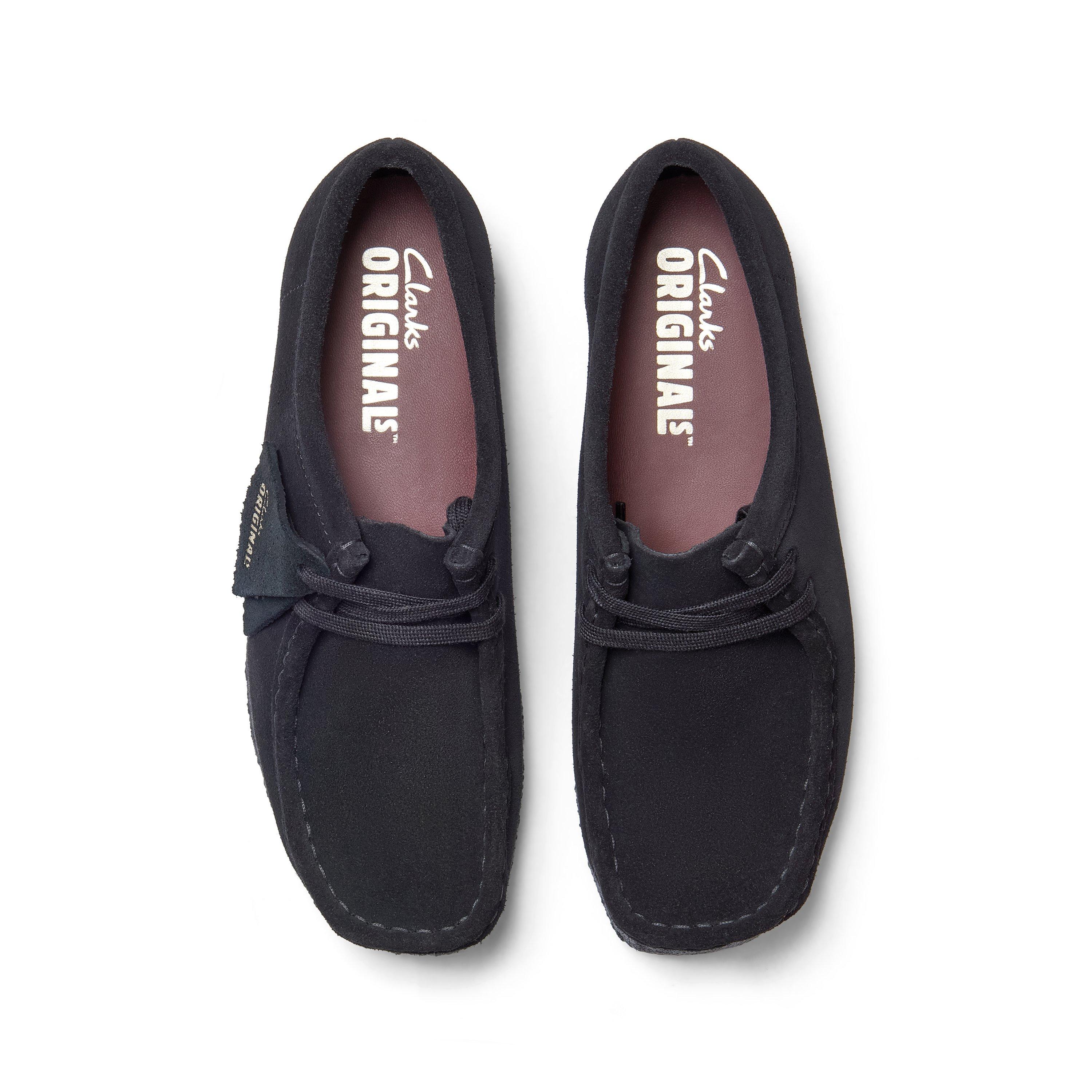 Men\'s Black Suede Casual Crepe Sole Shoes Todd Snyder x Clark\'s wallabees Clarks Wallabee Low Black Suede 26155519 NEFNYC – New  main image 3