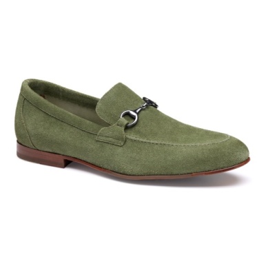 SAPEUR Espresso Legend Suede 42 グリーン Johnston & Murphy Higgins Bit Loafer Sage Suede - Sherman Brothers Inc