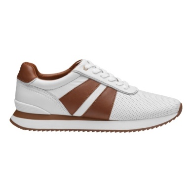 Johnson & Murphy Morgan U-throat Jogger White/tan Full Grain