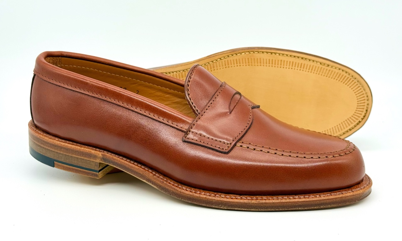 Alden PreOrder Leisure Penny Loafer in Tan Michigan Calf #9823
