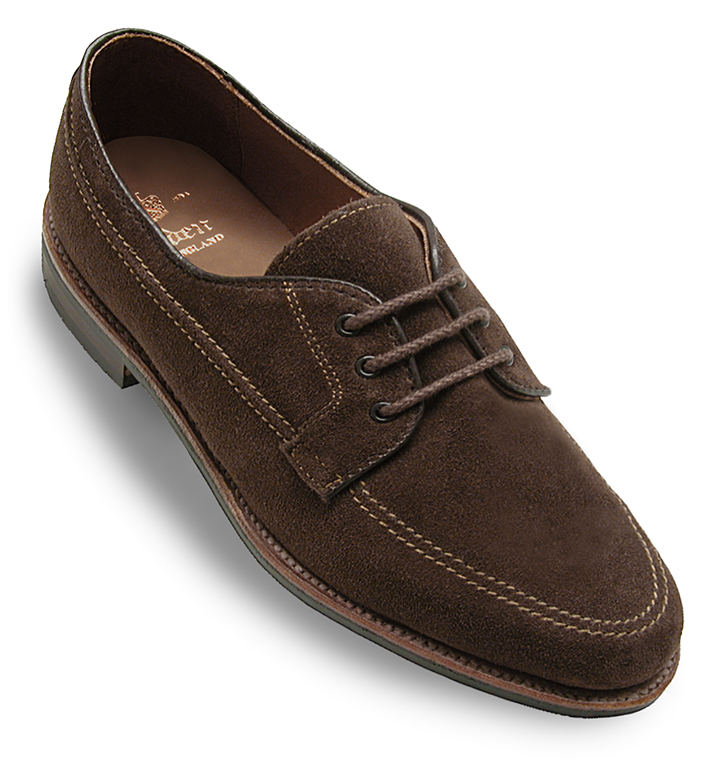 Alden Unlined Mocc Toe Blucher Humus Suede #731L - Sherman