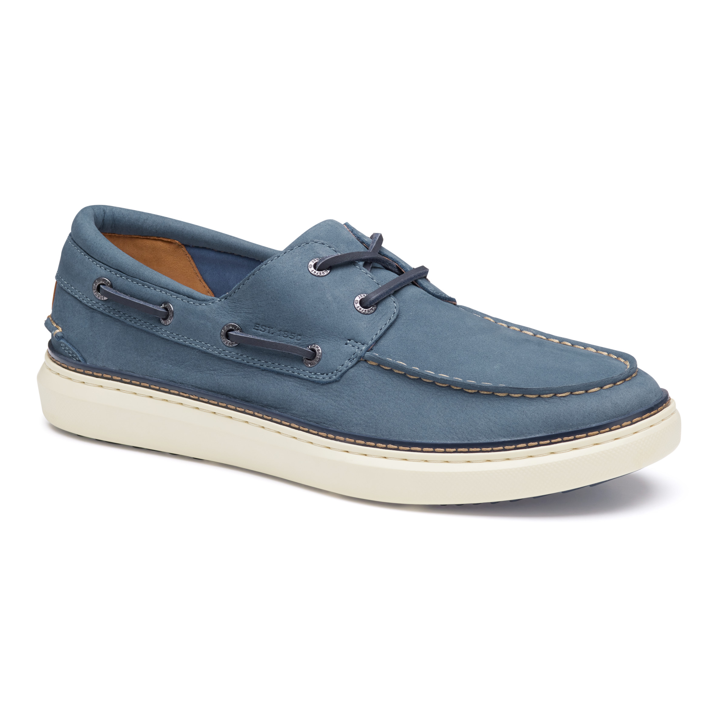 Johnston & Murphy McGuffey 2 Boat Shoe Denim Nubuck - Sherman