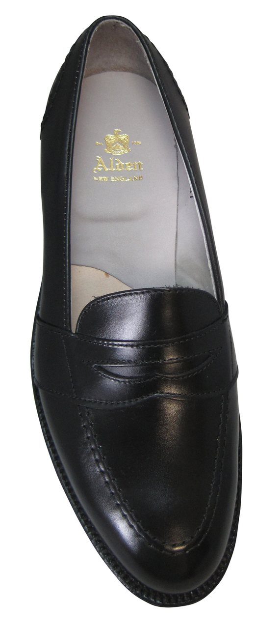 Alden Full Strap Slip-On Black Calfskin #681 - Sherman Brothers Inc