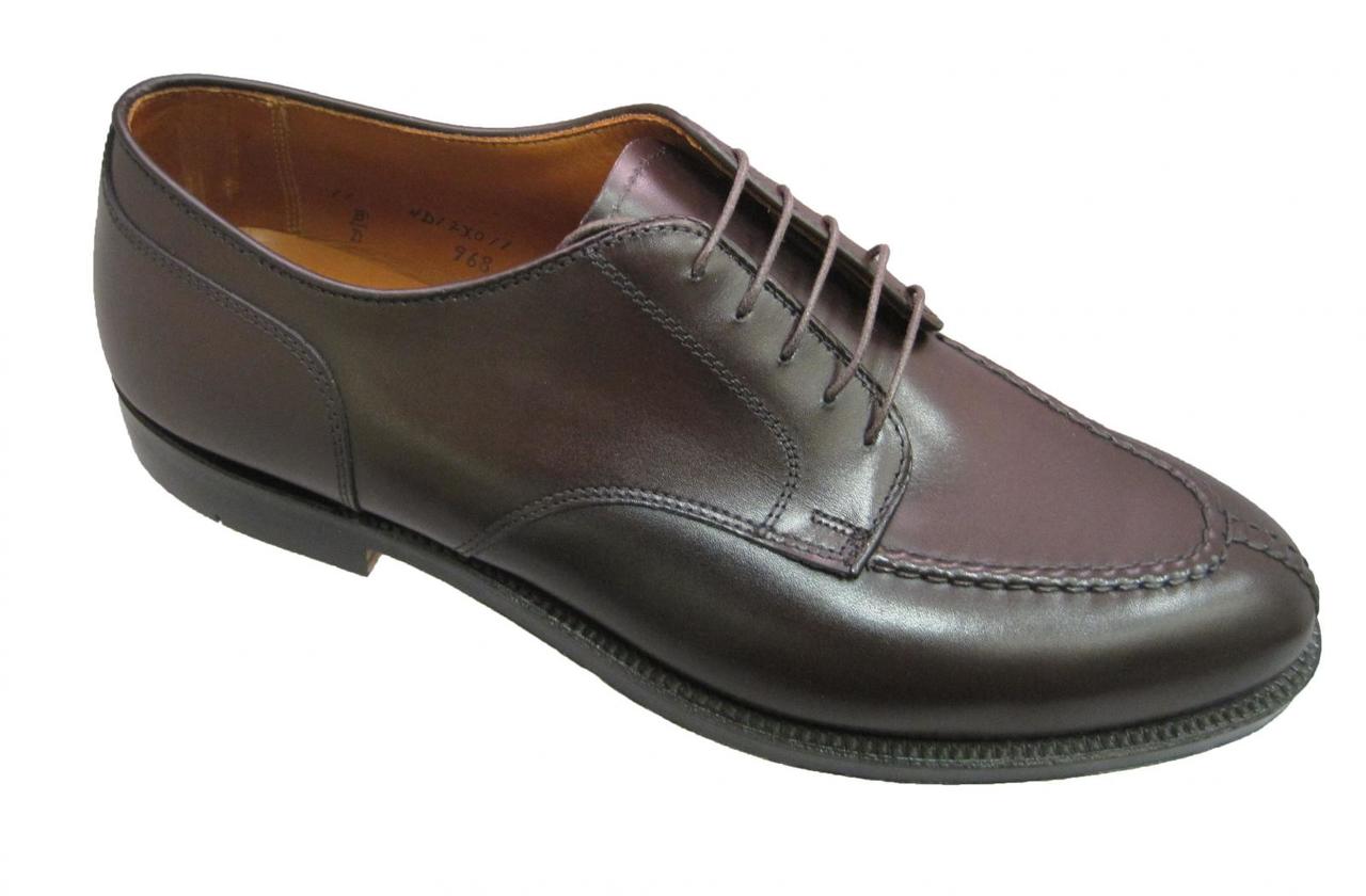 Alden Norwegian Front Blucher with Handsewn Vamp & Toe Seam Dark