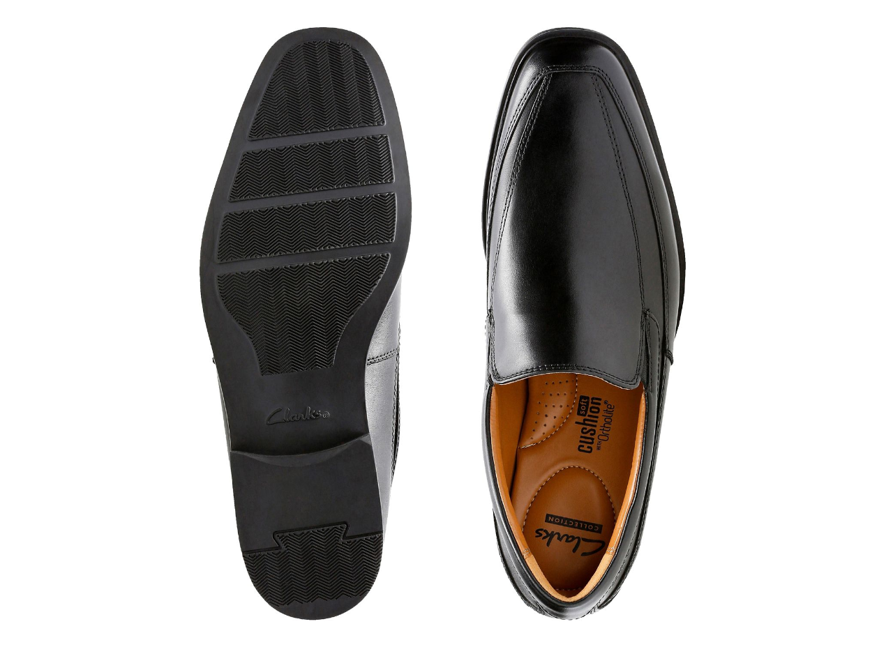 Clarks heren Instapschoen Tilden Free, zwart zwart leer., 39.5 EU Clarks heren Instapschoen Tilden Free, zwart zwart leer., 39.5 EU