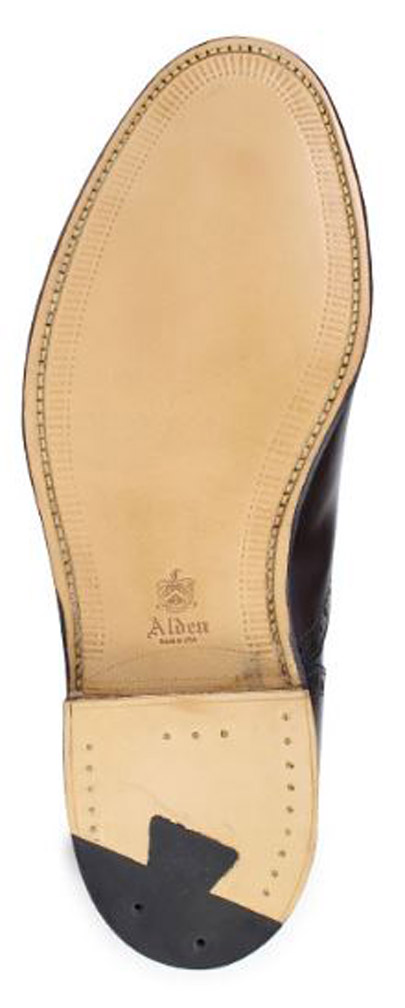 Alden Medallion Tip Bal Burgundy Calfskin #908 - Sherman Brothers Inc