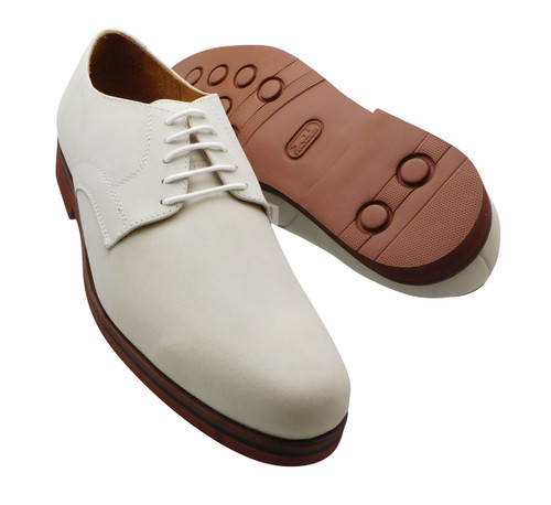 Sherman Brothers Spencer Sport Oxford White Nubuck - Sherman