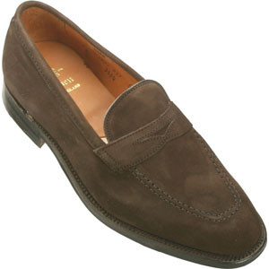 オールデン ALDEN スエード 3554 ローファー　プラザラスト Alden Plaza Slip-On Mocha Brown Suede #3554 - Sherman Brothers Inc