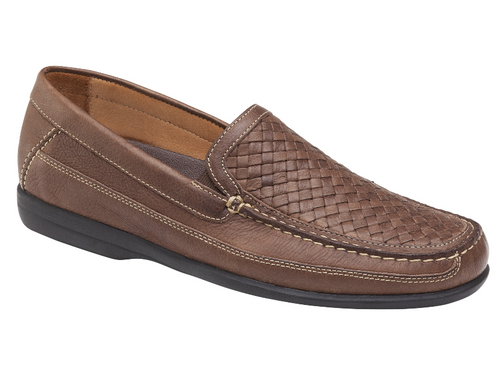 Johnston & Murphy Locklin Woven Venetian Leather Tan - Sherman