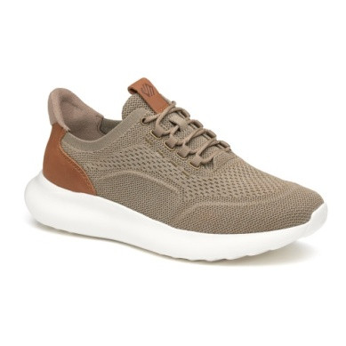 Johnston & Murphy AMHERST 2.0 KNIT PLAIN TOE Taupe - Sherman