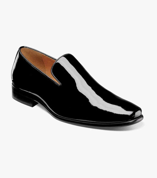 Florsheim Postino Plain Toe Slip On Black Patent - Sherman  display picture 1