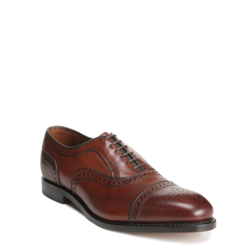Allen Edmonds Strand Cap-toe Dark Chili Calfskin - Sherman