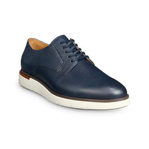 Allen Edmonds Carson Lace-up Hybrid Derby Navy Leather - Sherman Brothers  Inc