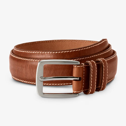 Allen Edmonds Yukon Casual Chromexcel Leather Belt Brown - Sherman