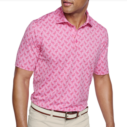 Johnston & Murphy Men's XC4 Performance Print Polos + Cool Degree