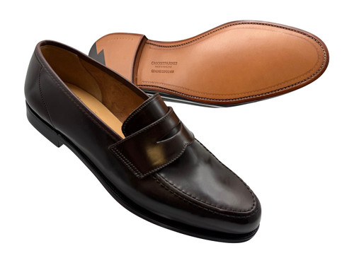 Crockett & Jones Harvard Dark Brown Shell Cordovan - Sherman