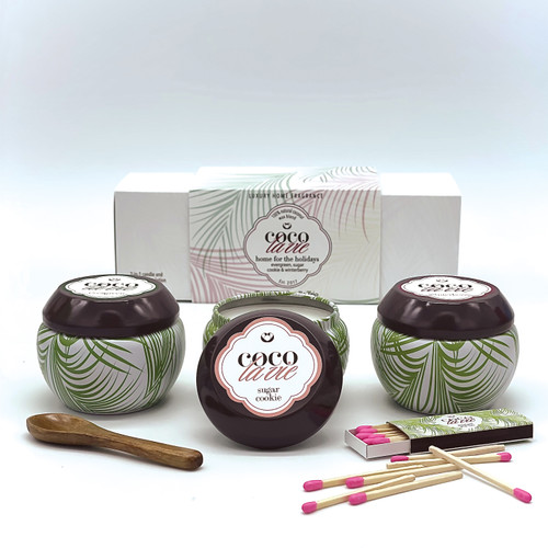 Coco La Vie travel tin trio gift set