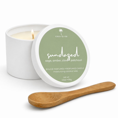 Sundazed Scented Coco La Vie Coconut Oil Moisturizing Travel Candle