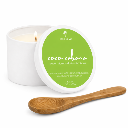 Coco La Vie COCO CABANA Coconut Oil Moisturizing Travel Candle