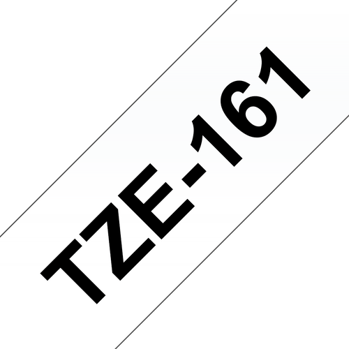 Brother TZe-161 36mm Black on Clear Labelling Tape - 8 meters