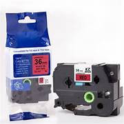 Brother TZe-461 36mm Black on Red Labelling Tape - 8 meters