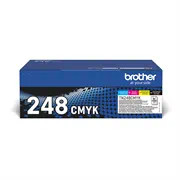 Brother TN248VAL Black, Cyan, Magenta & Yellow Toner 1000 Page Yield