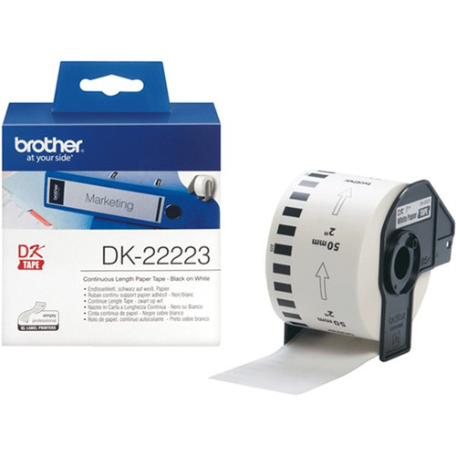Brother DK22223 Continuous Paper Label White Roll 50mm x 30.4mm