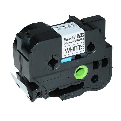 Compatible Brother TZ-261 Laminated 36mm x 8m - Black printing on White Tape
