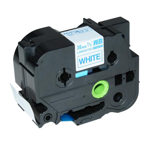 Compatible Brother TZe-263 36mm Blue on White Labelling Tape - 8 meters