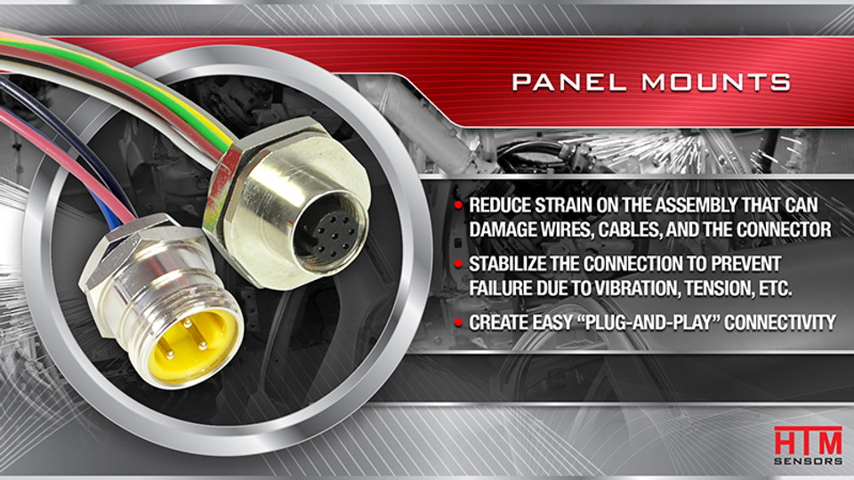 Panel Mount, Bulkhead Connectors for Industrial Automation