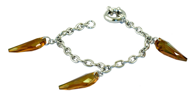 Origins Amber Crystal Claw Bracelet