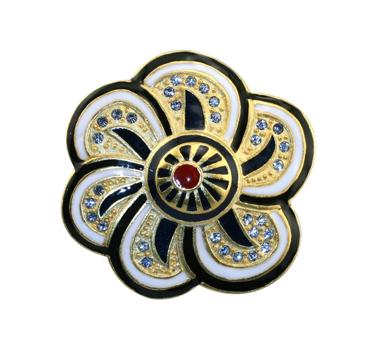 Floral Inspiration Brooch White