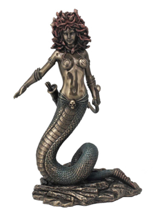 Medusa Bronzed Figurine