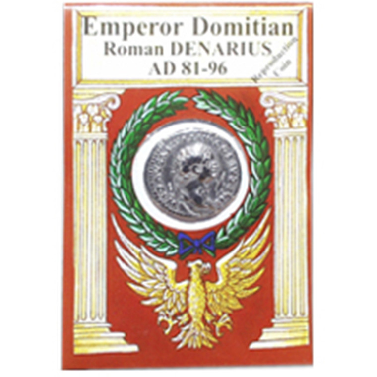 Emperor Domitian Denarius Reproduction Coin - TimeLine Gifts