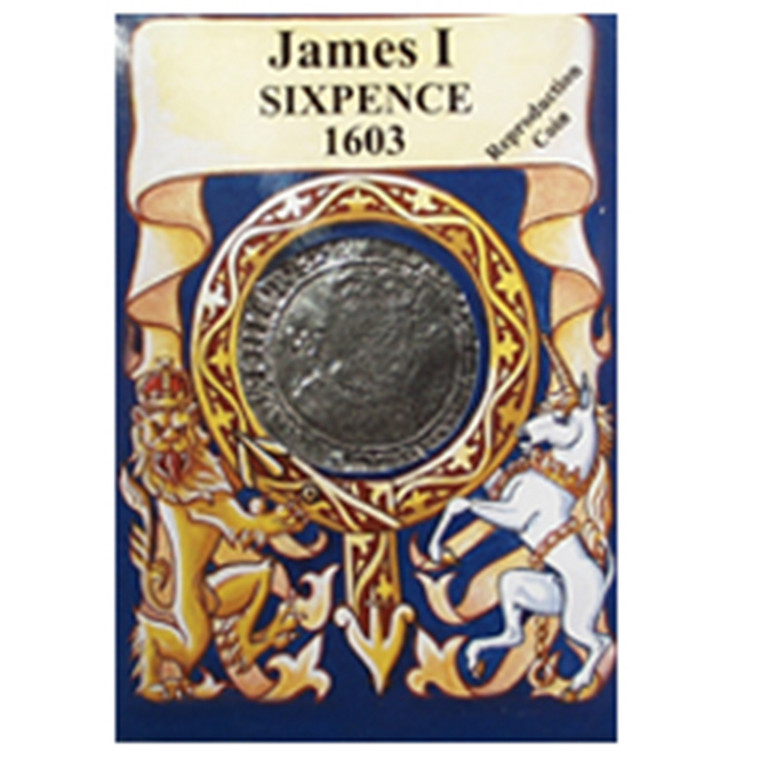 James I Sixpence Reproduction Coin - TimeLine Gifts